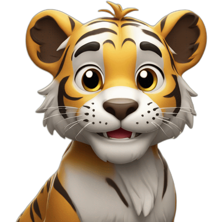 happy tiger emoji