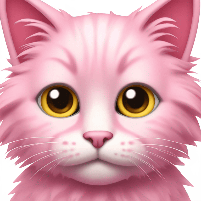 Pink cat emoji