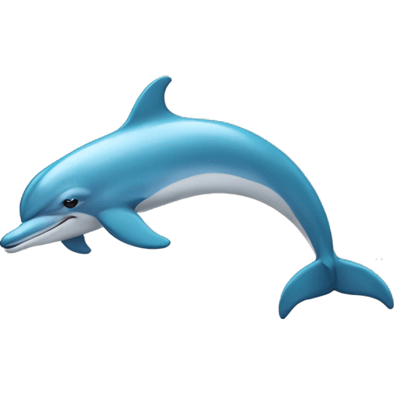 Dolphin with a bow emoji