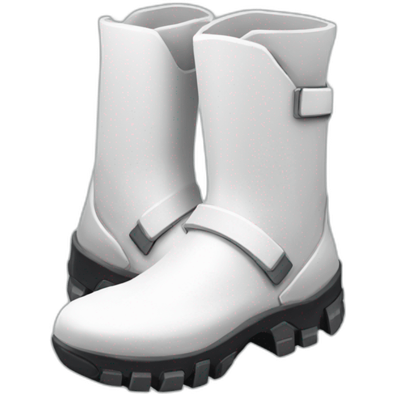 futuristic white Phantom squad Infiltration armored boots emoji