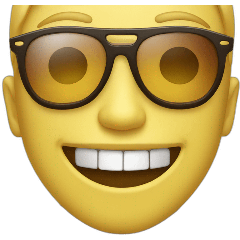 Smiling face with sunglasses emoji