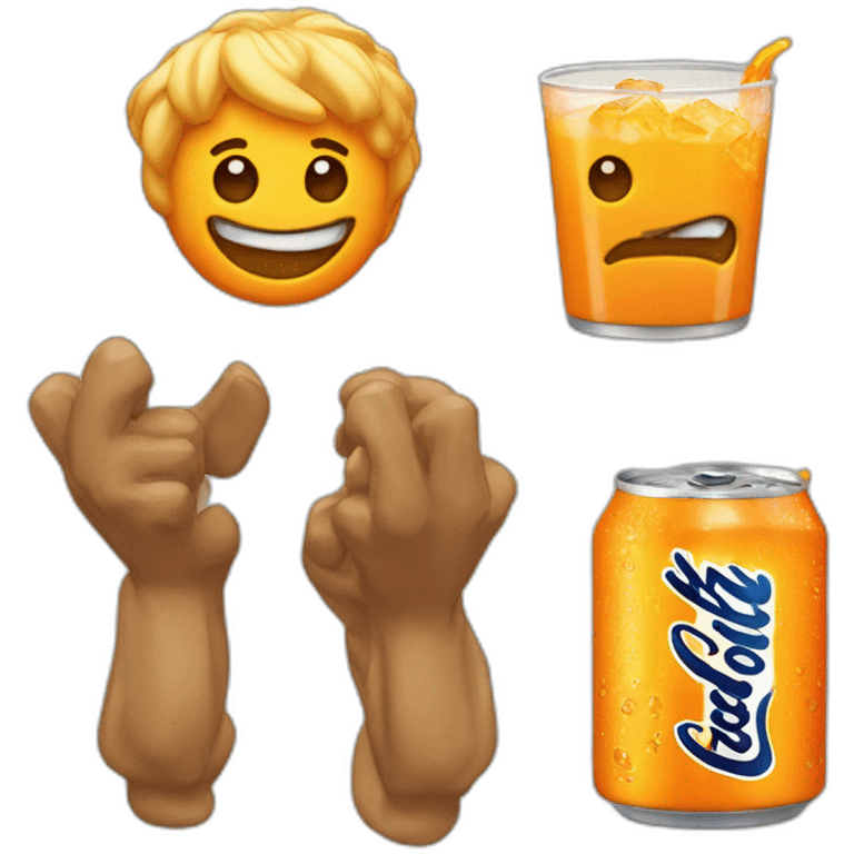 Pijon qui boit du fanta emoji