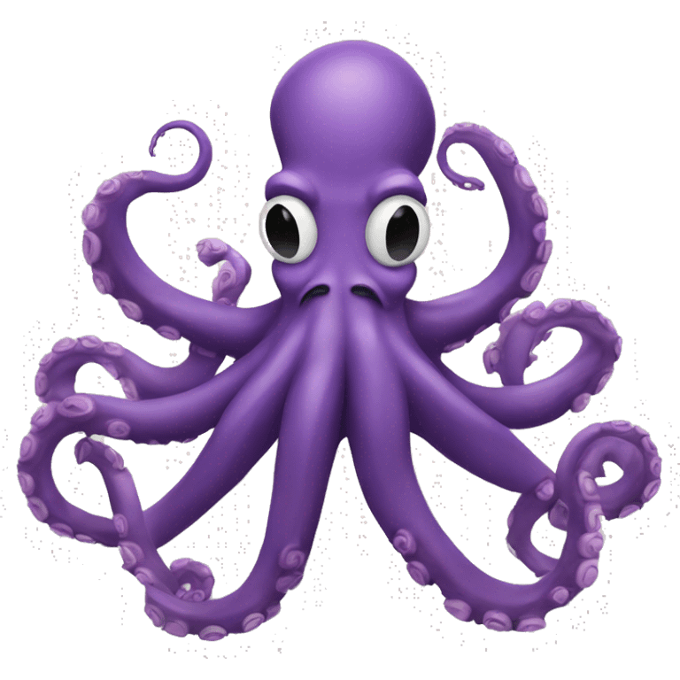 Simple octopus logo flexing muscles emoji