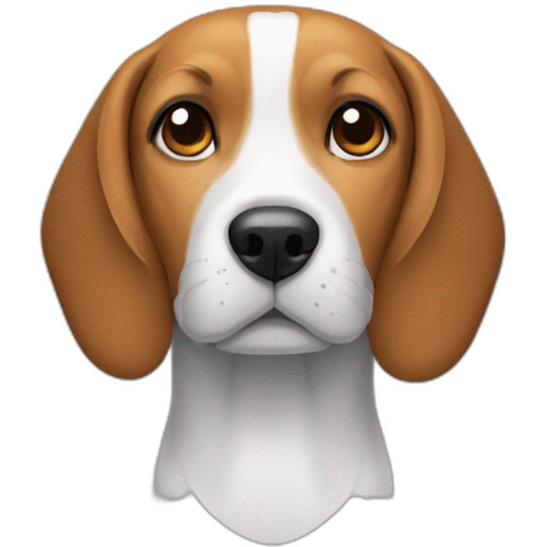 beagle with small head emoji