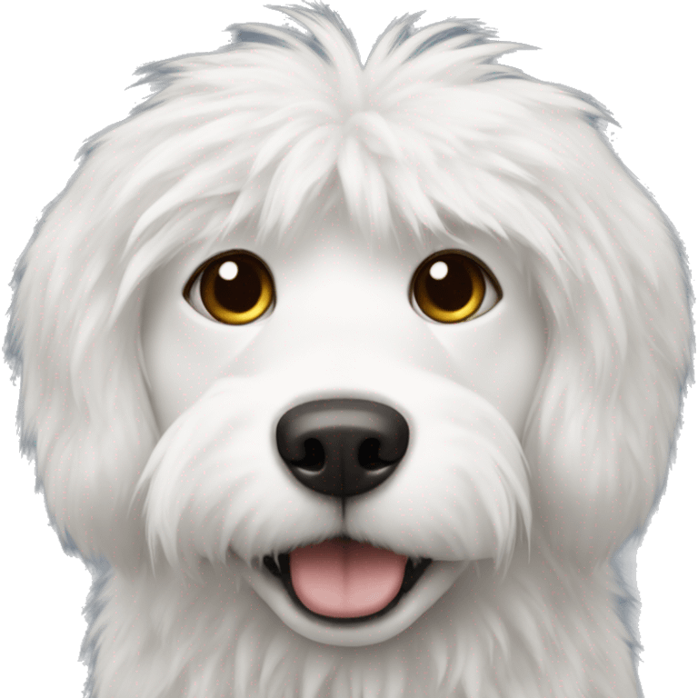 Dog with white fur  emoji