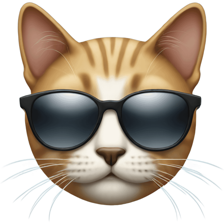 Cat with sunglasses emoji