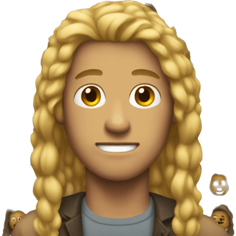 Man with long hair emoji