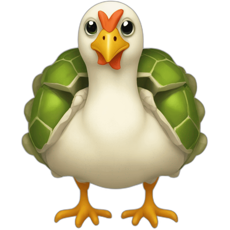 Tortuga y pollito emoji