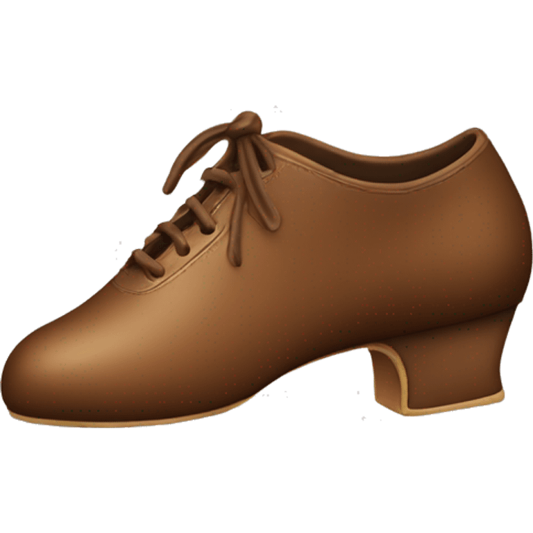 brown ballroom dance one footwear emoji