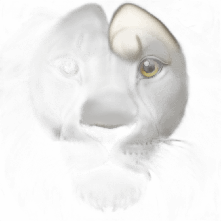 white lion emoji