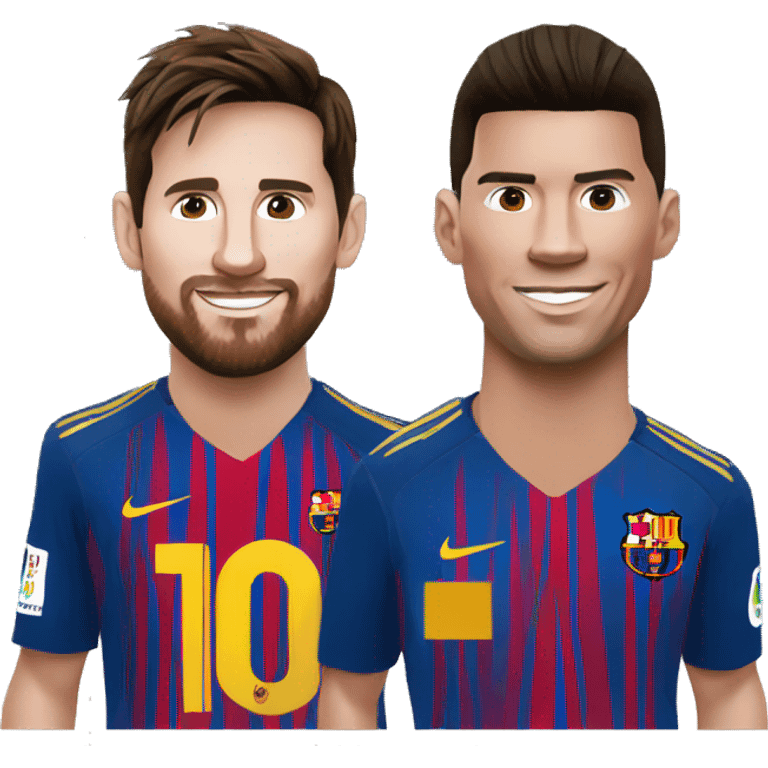 messi y ronaldo emoji