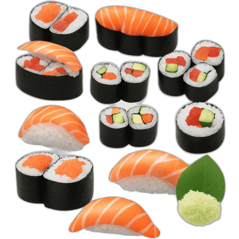 6 sushis emoji