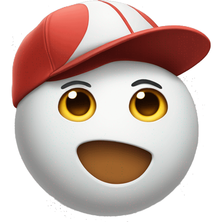 Emoji wearing a baseball hat backwards emoji