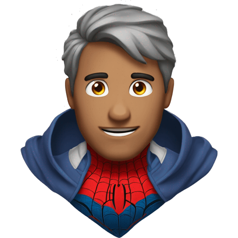 emoji redondo do homem aranha emoji