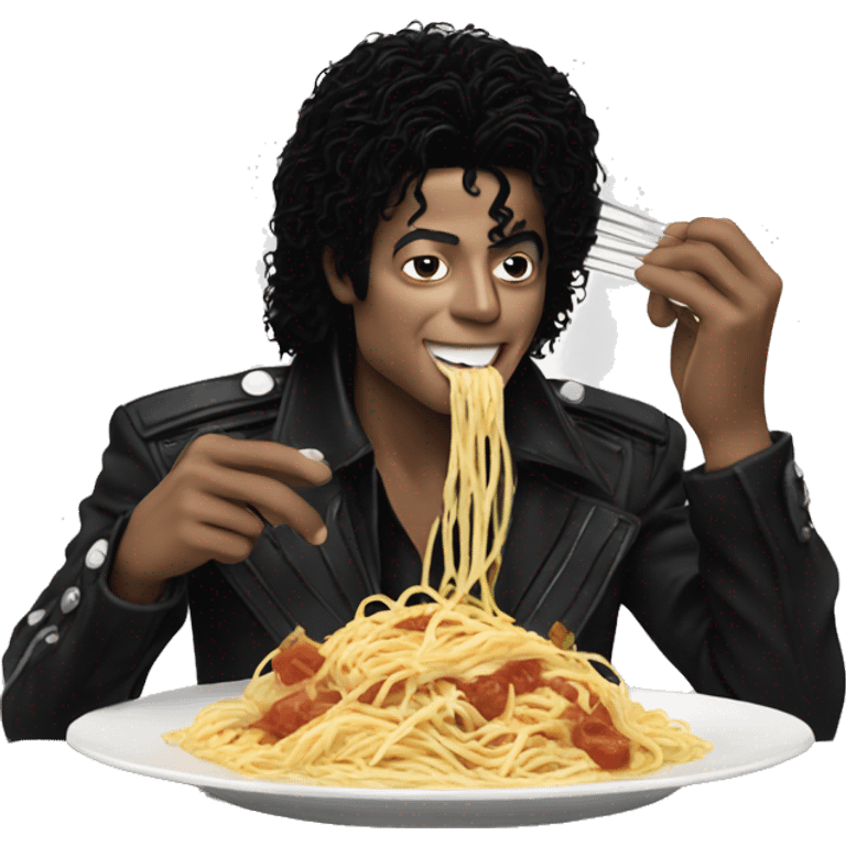 Michael Jackson eating spaghetti  emoji