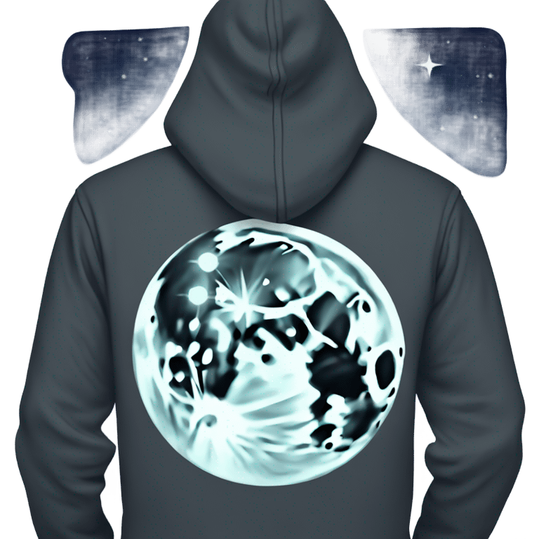 Moon hoodie emoji