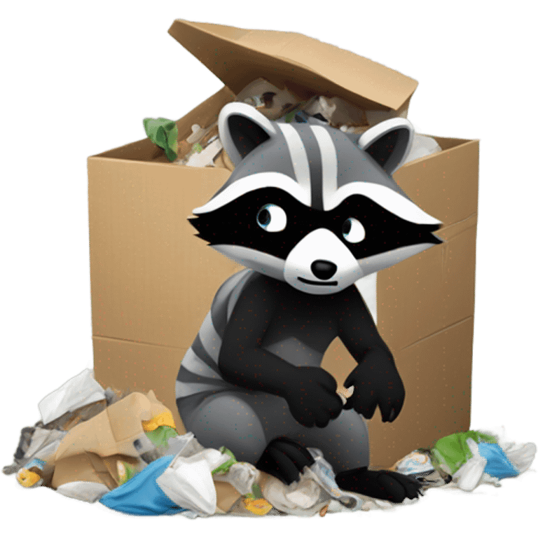 Trash panda emoji