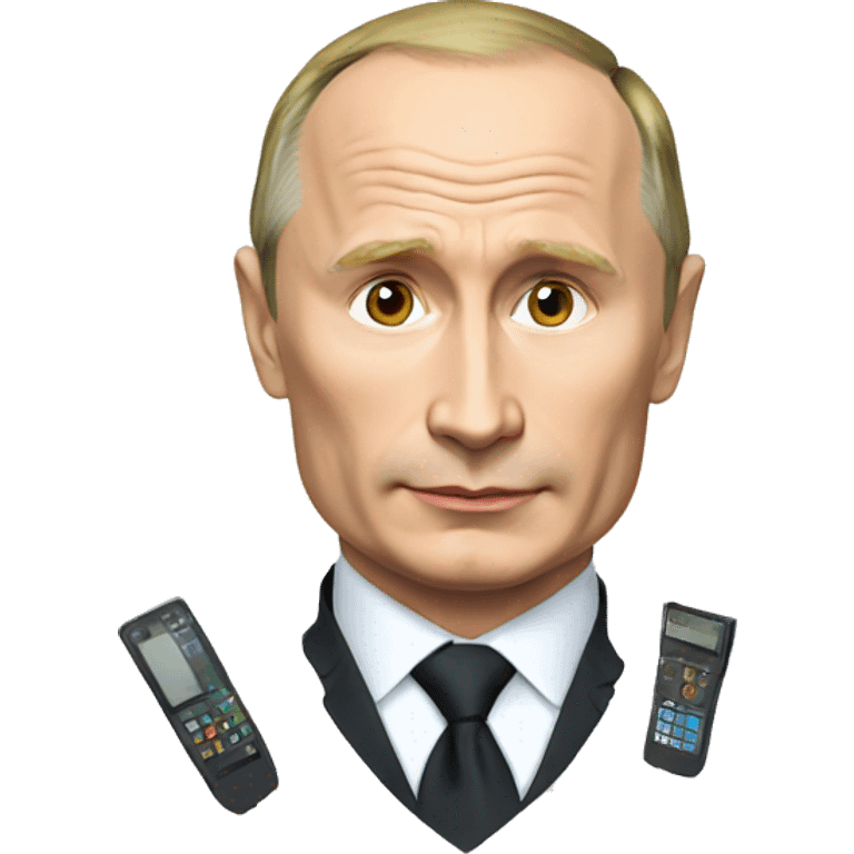 putin with gadgets  emoji