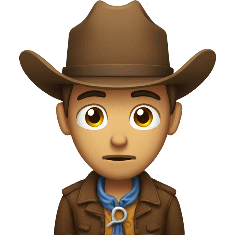 Sad cowboy emoji