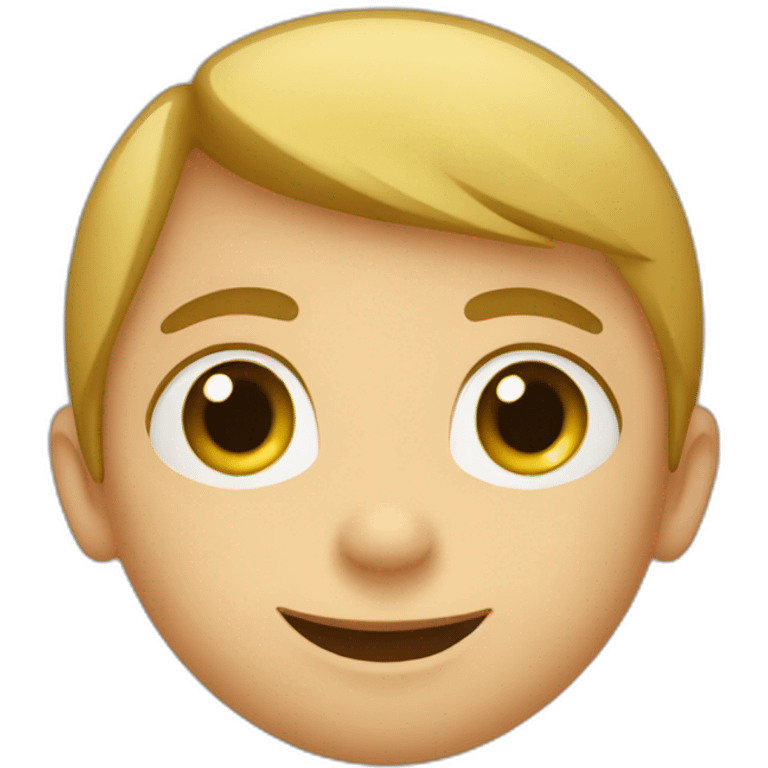 a boy in a cercle emoji