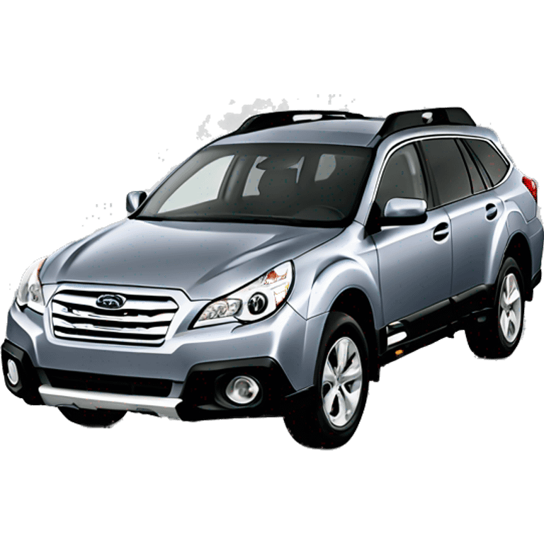 One gray 2012 Subaru Outback emoji