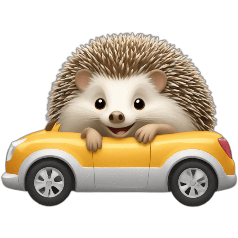 hedgehog-in-a-car emoji