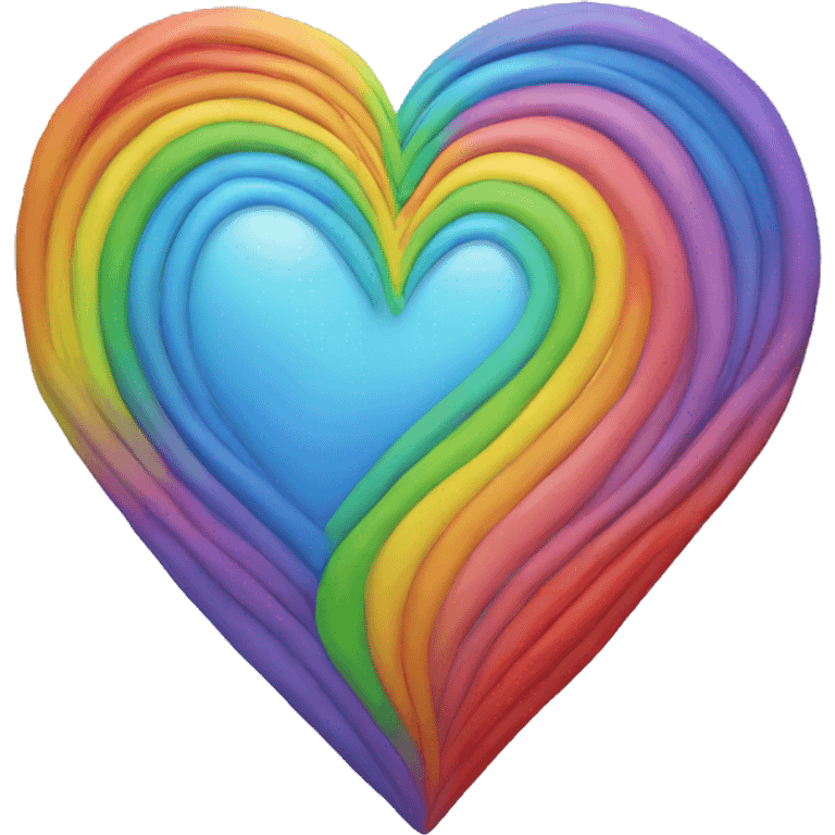 Rainbow heart emoji