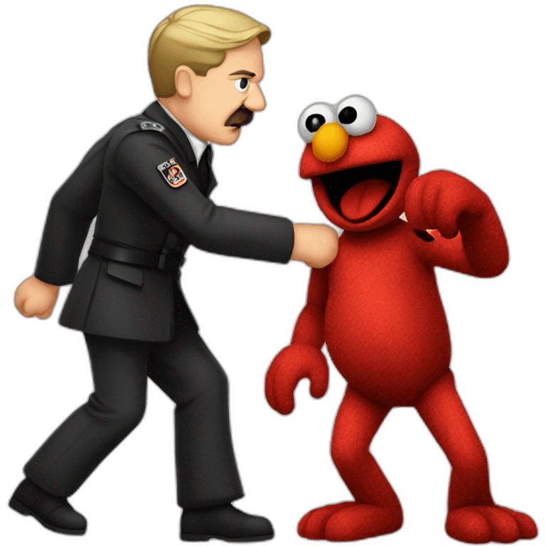 Hitler fighting elmo emoji