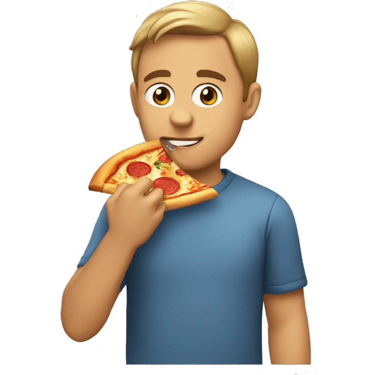 Me eating pizza emoji