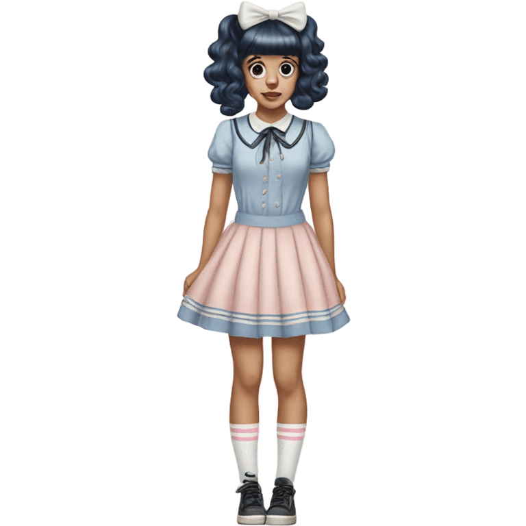 Melanie martinez in her k-12 outfit emoji