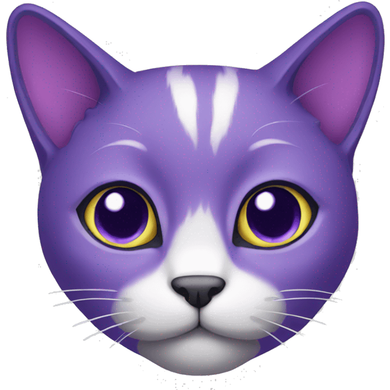 a purple cat emoji