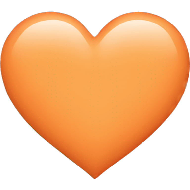 Pastel orange heart emoji