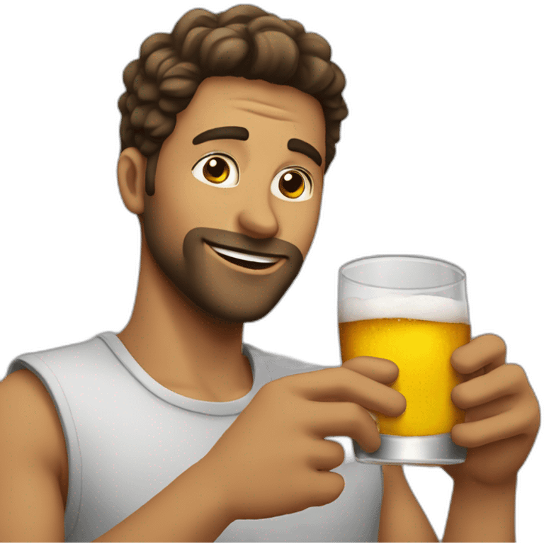 Men who love drink alcohol emoji