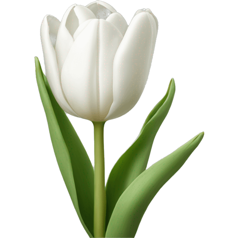 White tulips  emoji