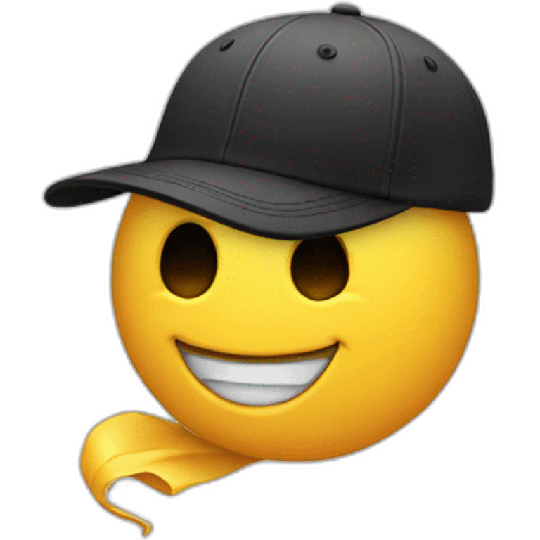 a tattoo with a cap on the back emoji