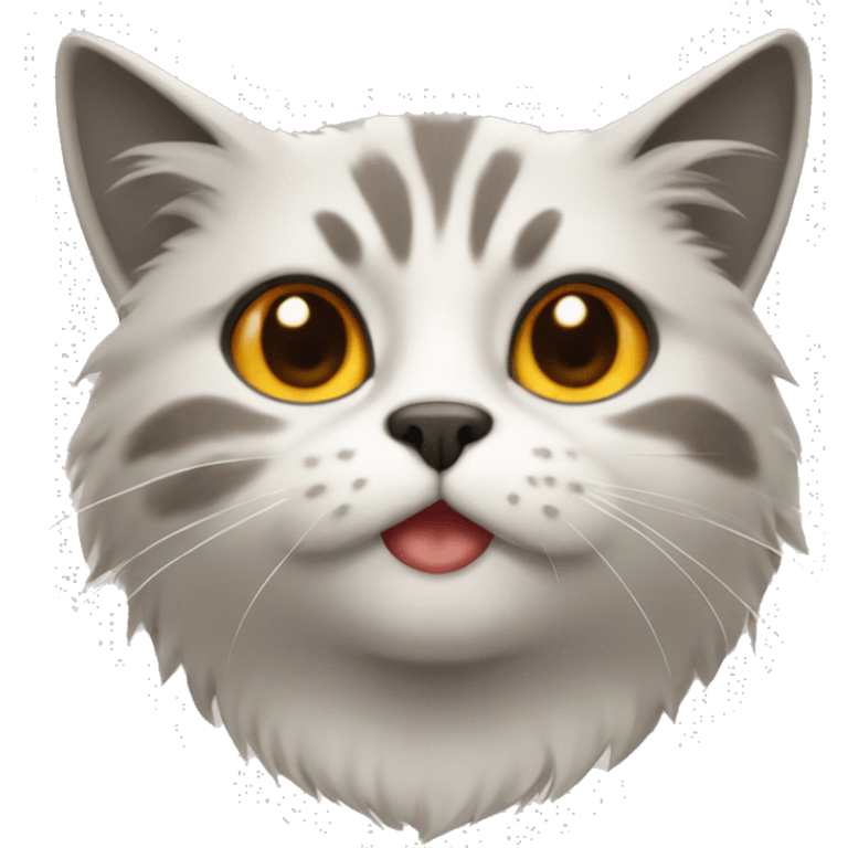 gato naranja peludo  emoji