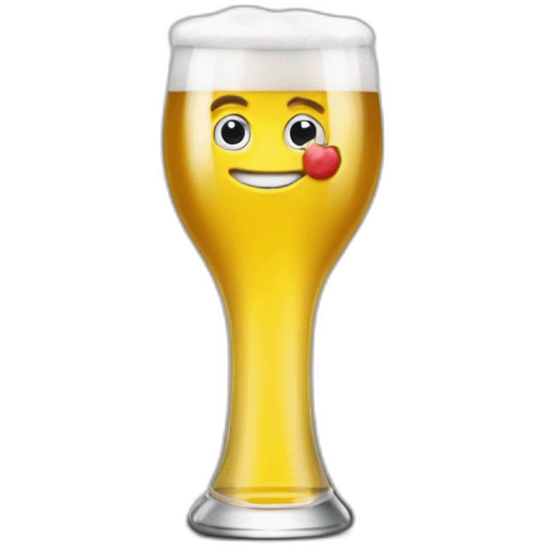 Macron boit une bière avec melanchon emoji