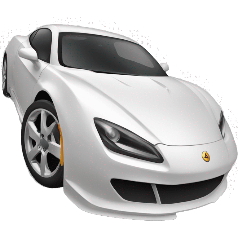 sportscar on white ground emoji