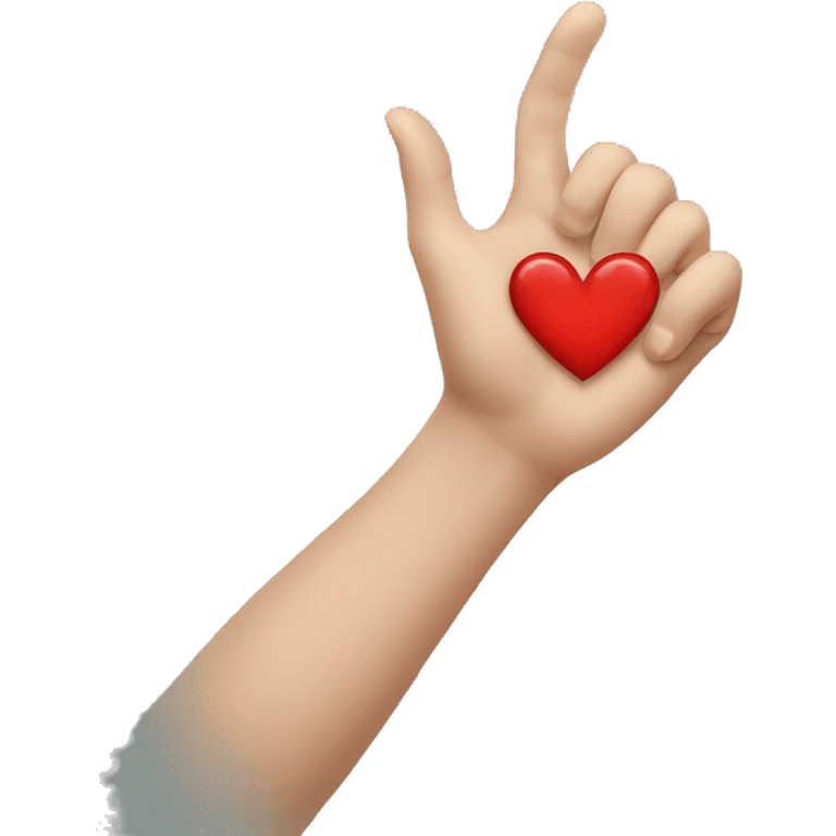 À heart in a hand  emoji