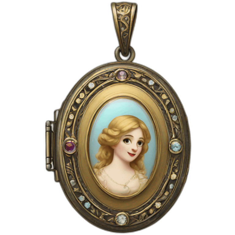 Victorian Locket emoji