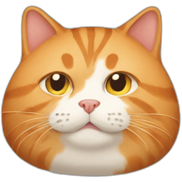 Fat Ginger cat  emoji