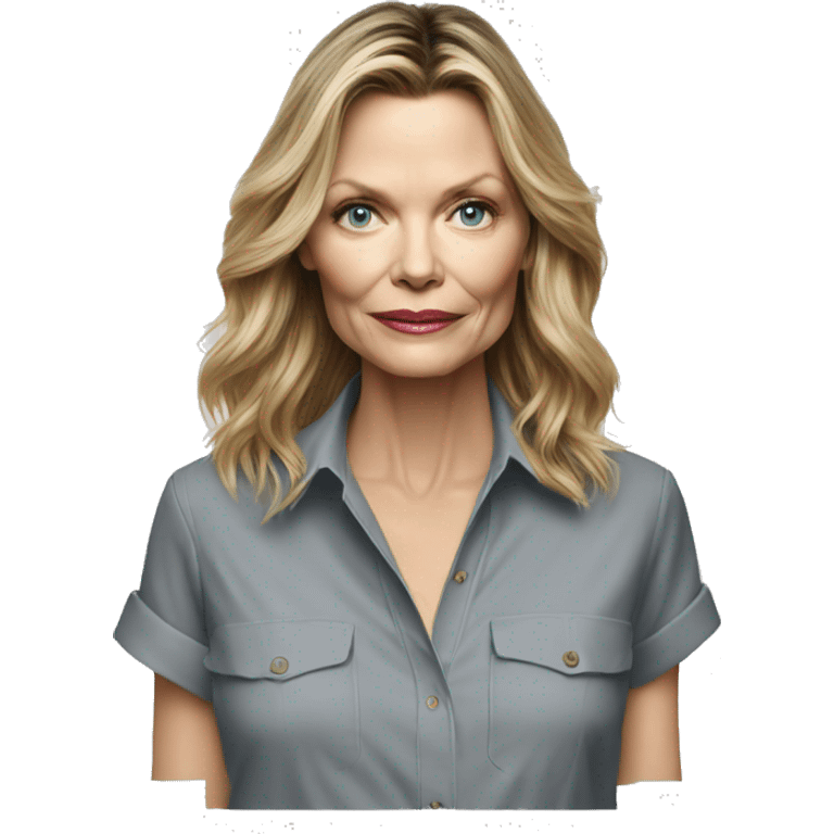 michelle pfeiffer wearing shirt emoji