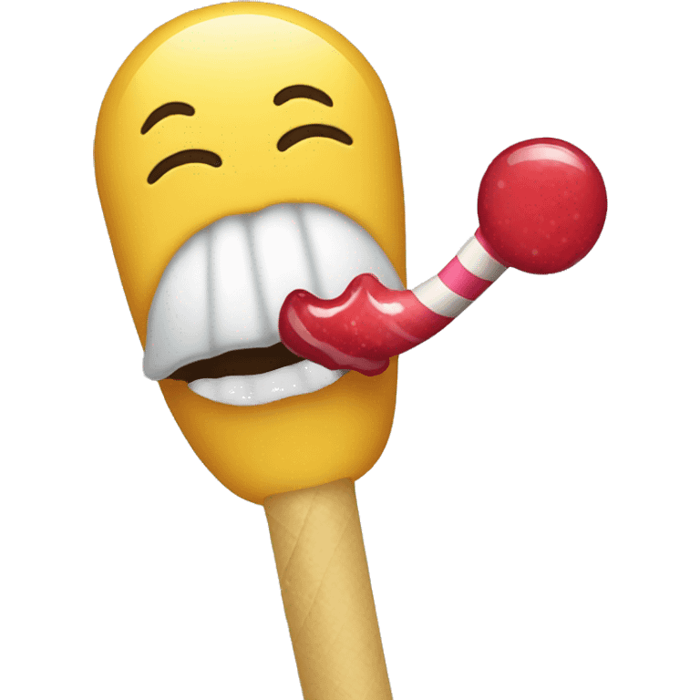 people sucking a lollipop emoji