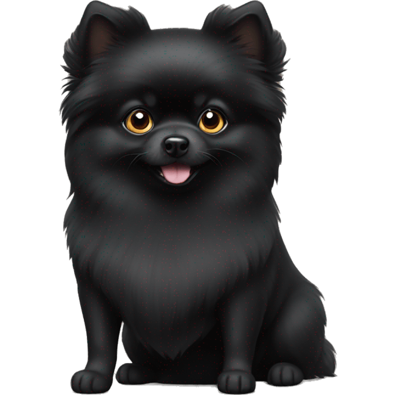 black pomeranian emoji