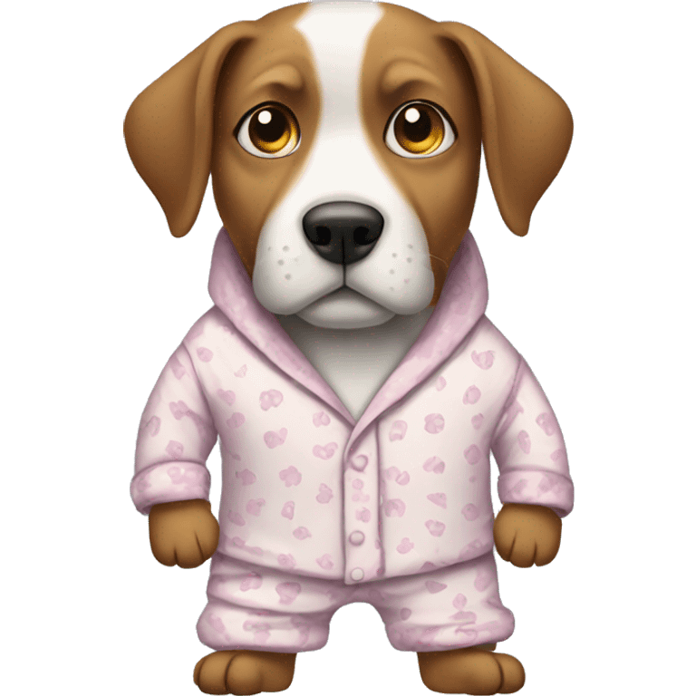 Dog in pajamas  emoji