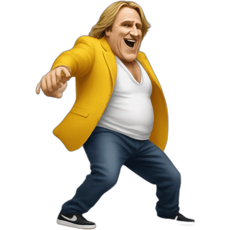 gérard depardieu dancing hiphop emoji