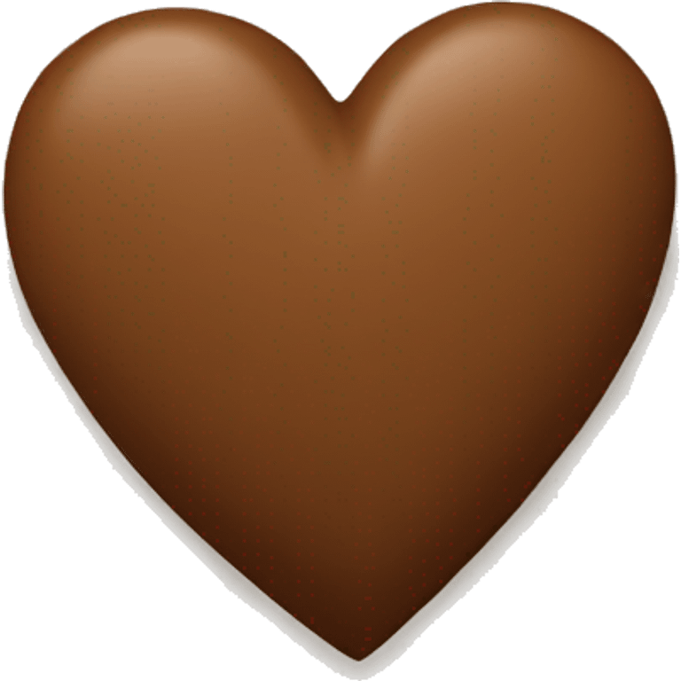 Brown heart emoji