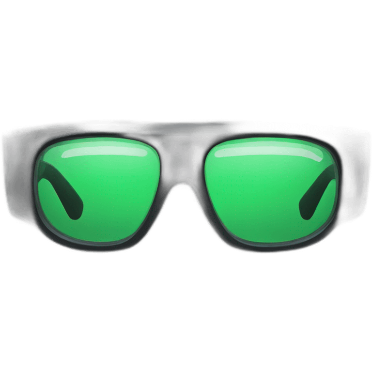 Neo glasses from the matrix. Black glasses only. emoji