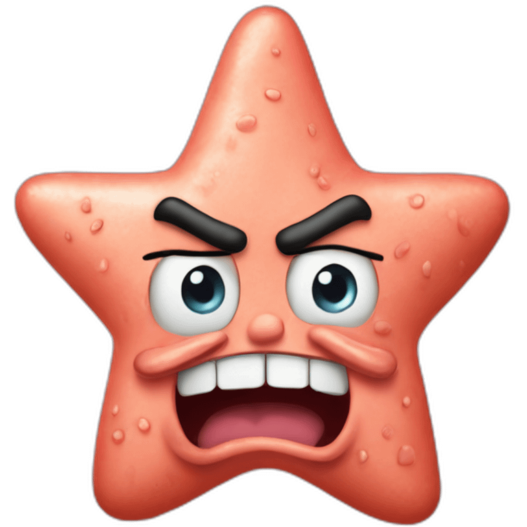 angry patrick star emoji