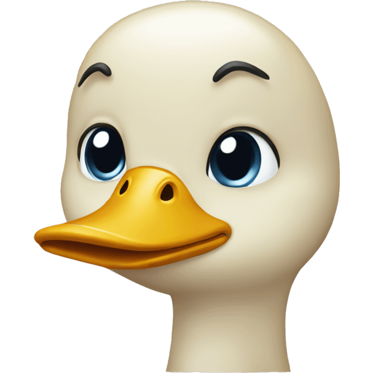 emotionless face duck emoji